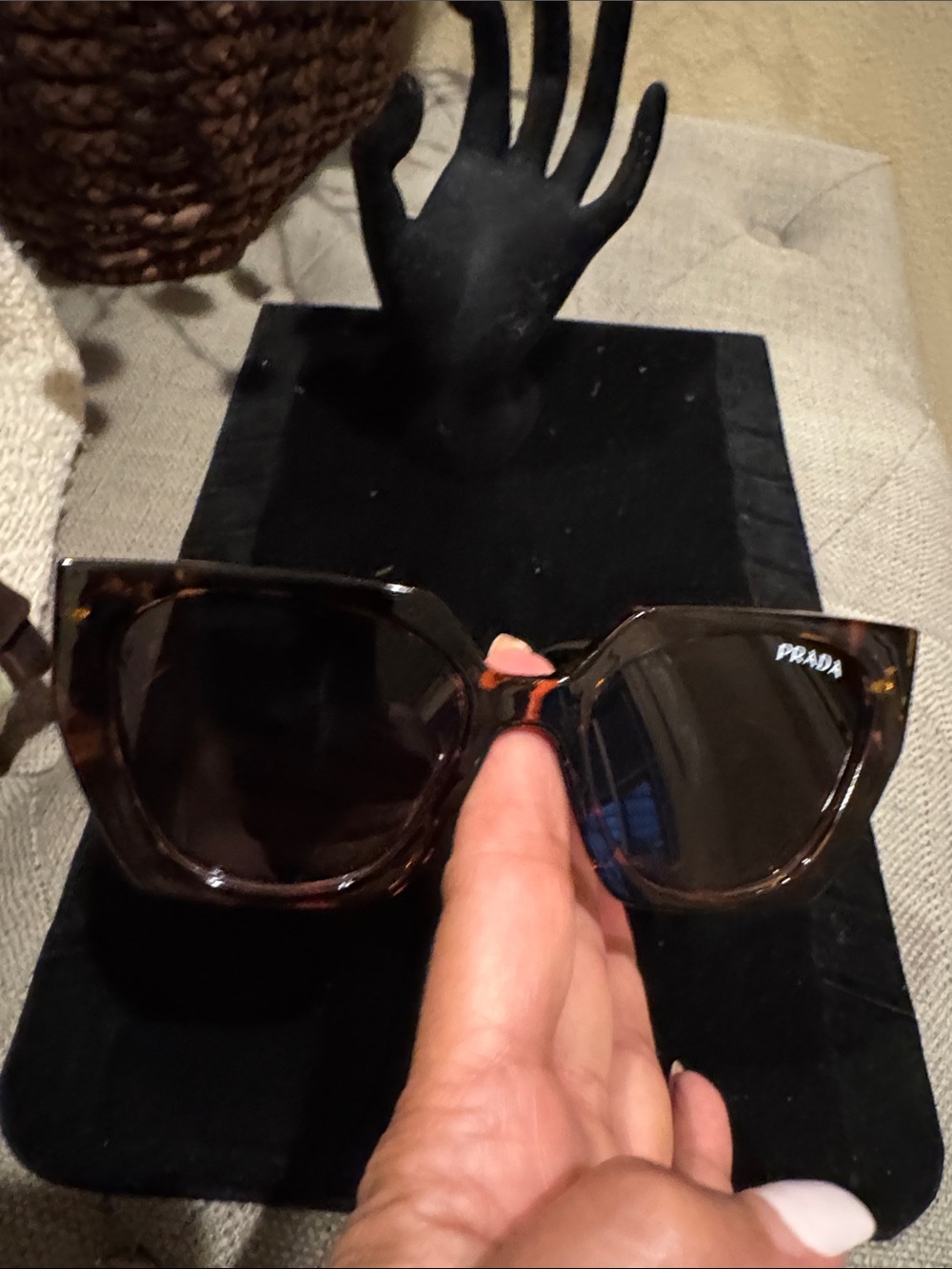 Prada Tortoise Women's Sunglasses - Picture 4 of 7